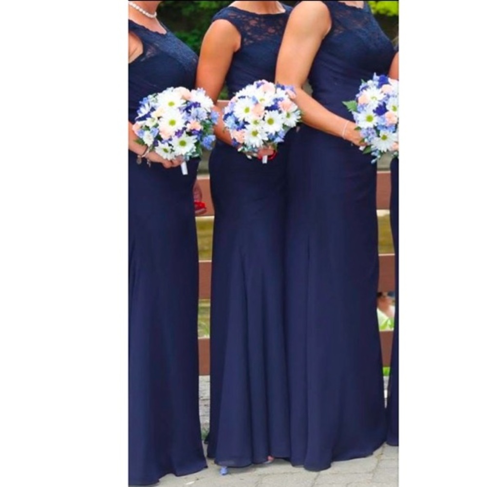 Navy Blue Halter Sheath Wedding Guest Dress
